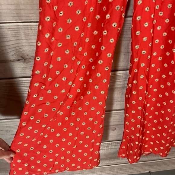 Charlie Holiday Jetsetter Wide Leg Jumpsuit in Aztec Red - Picture 7 of 14